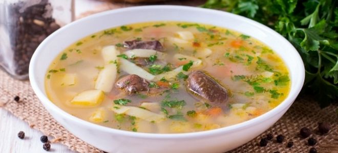 вкусный суп с куриной печенью вкусный суп с куриной печенью