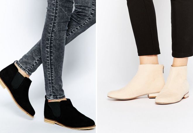 замшевые ботильоны без каблука замшевые ботильоны без каблука