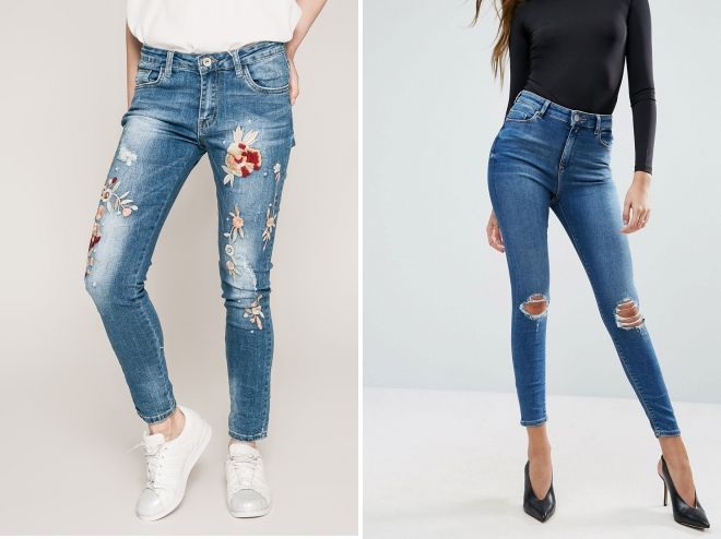 зимние рваные джинсы зимние рваные джинсы