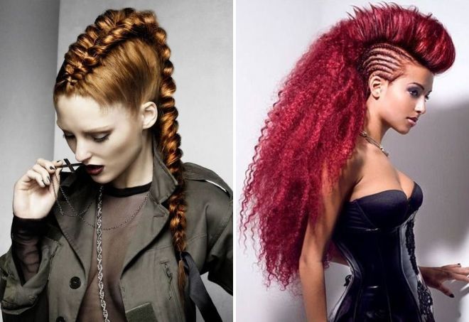 ирокез на длинные волосы ирокез на длинные волосы