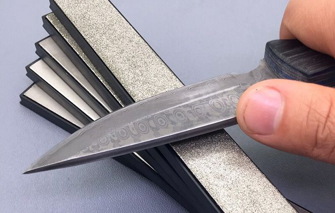 как точить нож алмазным бруском как точить нож алмазным бруском