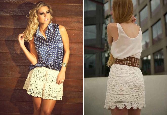летние вязаные юбки летние вязаные юбки