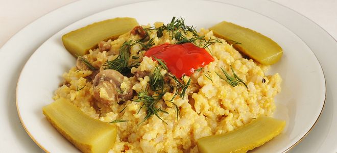 пшенная каша с грибами пшенная каша с грибами