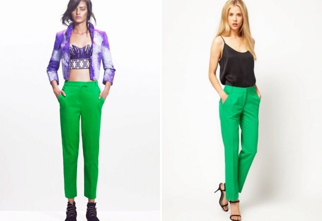 с чем носить ярко зеленые брюки с чем носить ярко зеленые брюки
