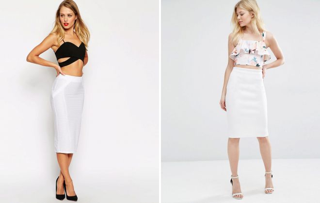 топ и юбка с завышенной талией топ и юбка с завышенной талией