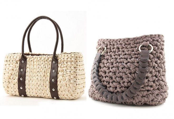 вязаные сумки из трикотажной пряжи вязаные сумки из трикотажной пряжи
