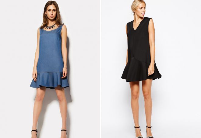 деловой сарафан с воланом деловой сарафан с воланом