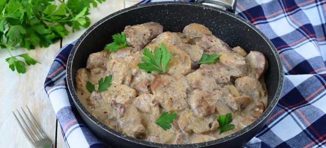 как вкусно приготовить куриную печень в сметане как вкусно приготовить куриную печень в сметане