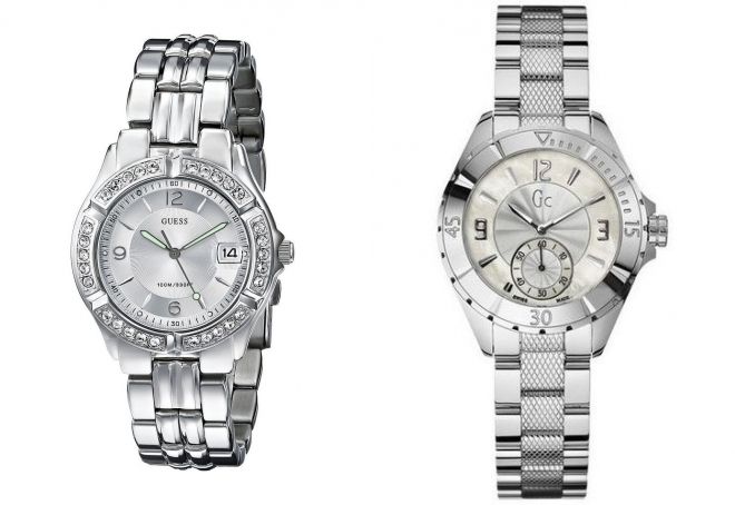 металлические часы guess металлические часы guess