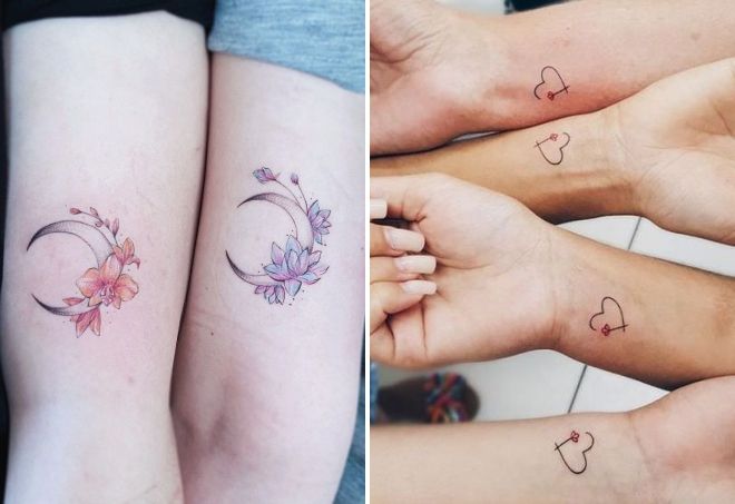 парные тату для подруг парные тату для подруг