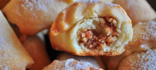творожные рогалики с ореховой начинкой творожные рогалики с ореховой начинкой