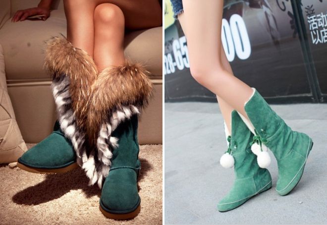 зеленые зимние сапоги зеленые зимние сапоги