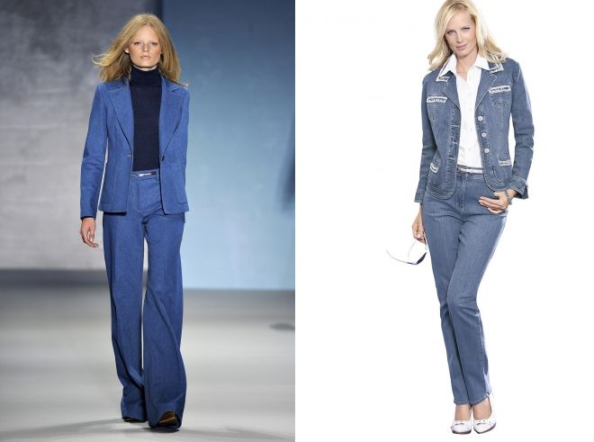 женские брючные джинсовые костюмы женские брючные джинсовые костюмы