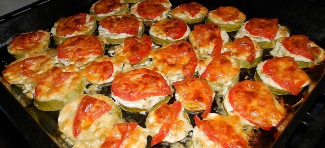 кабачки с помидорами и чесноком в духовке кабачки с помидорами и чесноком в духовке