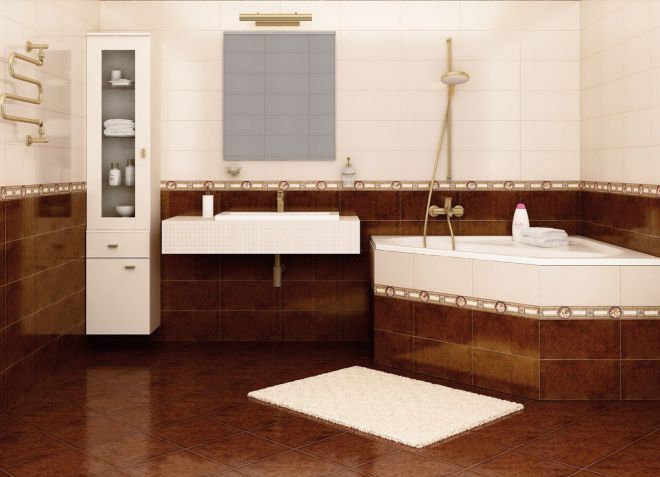 коричневая плитка в ванной коричневая плитка в ванной