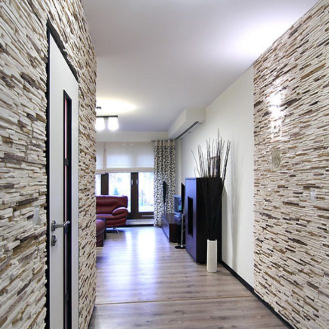 отделка гипсовым камнем прихожей отделка гипсовым камнем прихожей