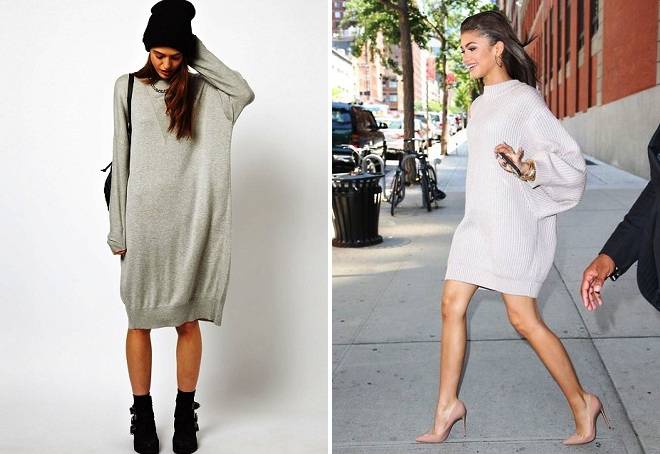 платье свитер оверсайз платье свитер оверсайз