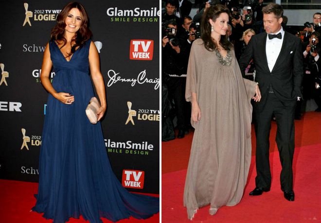 вечернее платье балахон для беременных