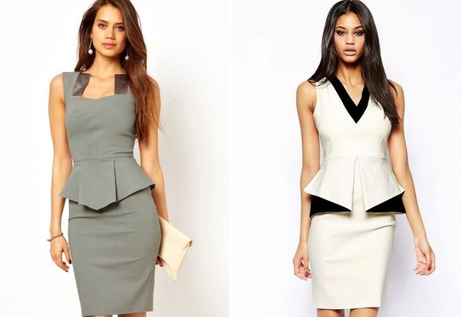 деловой сарафан с баской деловой сарафан с баской