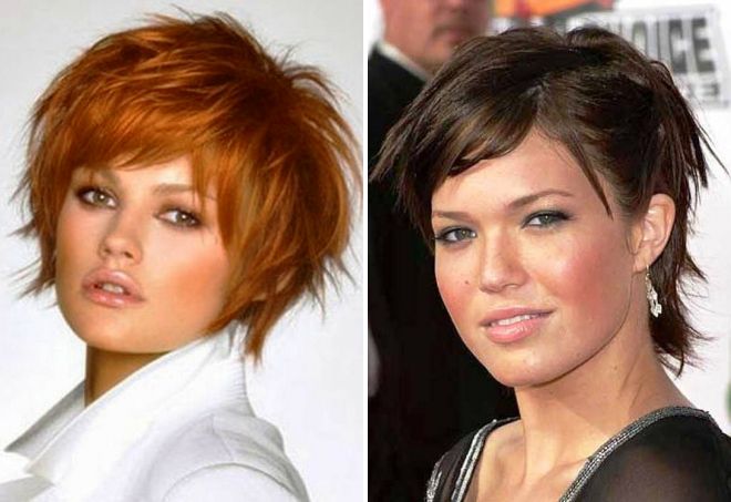 короткая рваная стрижка для полных короткая рваная стрижка для полных