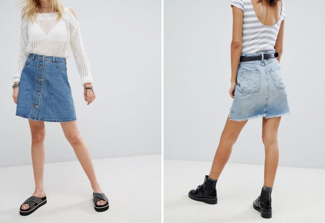 летняя джинсовая юбка летняя джинсовая юбка
