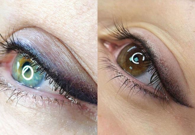 межресничка с растушевкой межресничка с растушевкой