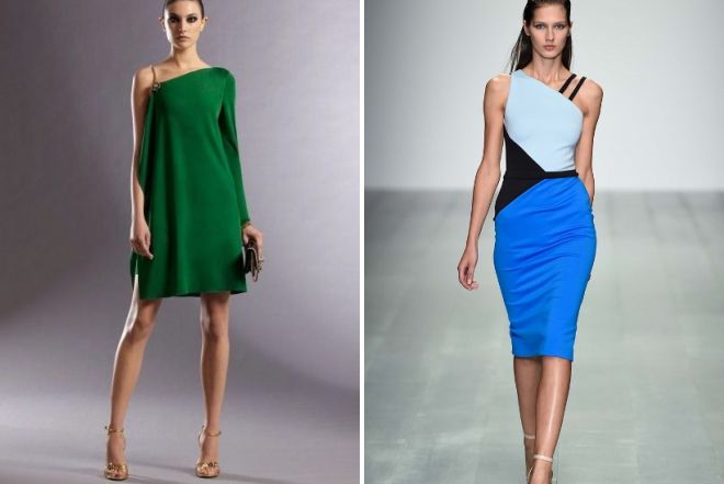модные асимметричные платья