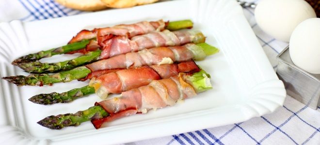 спаржа с ветчиной спаржа с ветчиной