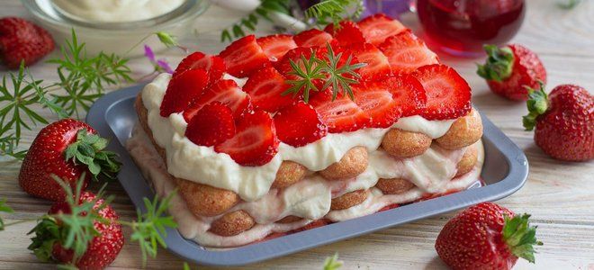 торт клубничный тирамису торт клубничный тирамису