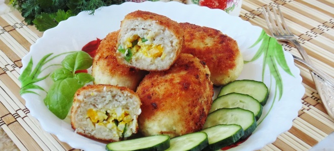 куриные зразы с яйцом