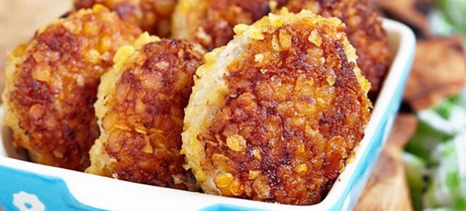 мясные котлеты с овсяными хлопьями рецепт