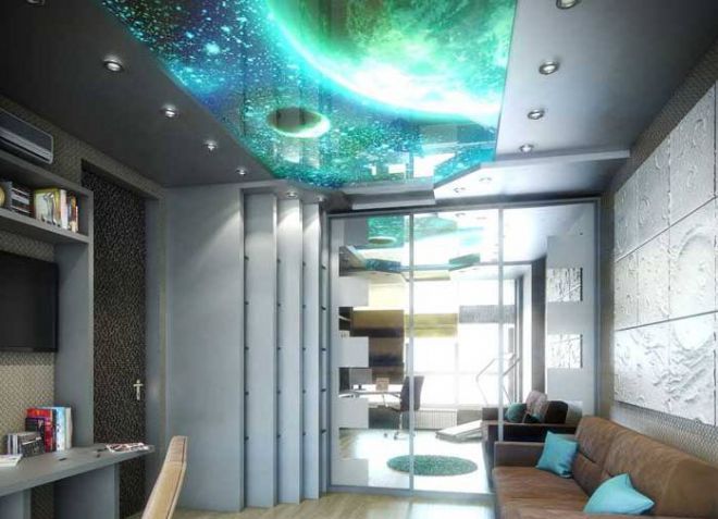 потолок в детской комнате 10
