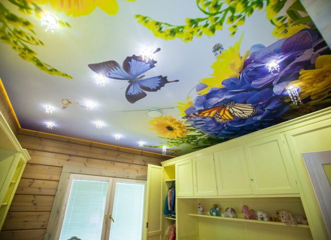 потолок в детской комнате 4