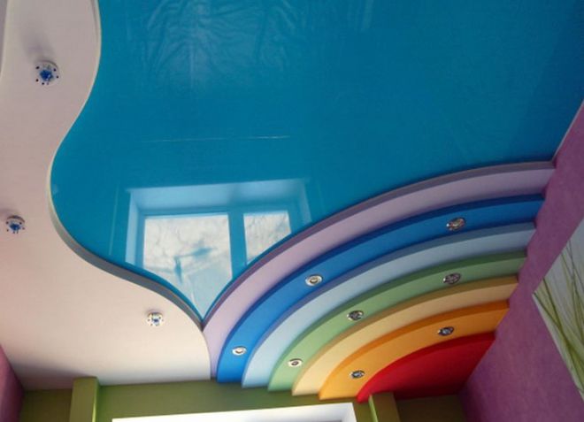 потолок в детской комнате 9