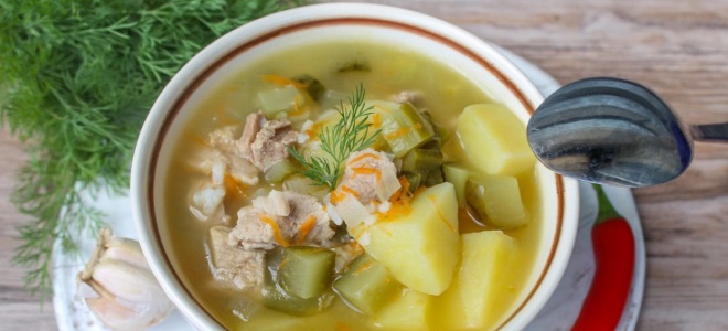 рассольник в мультиварке