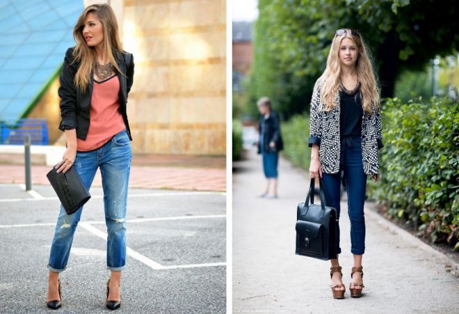 с чем носить джинсы 14