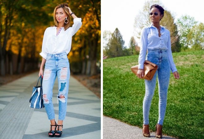 с чем носить джинсы 7