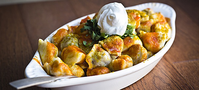 жареные пельмени